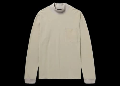 Fear of God Mr. Porter Exclusive Cotton-Piqué Mock-Neck T-shirt Gray