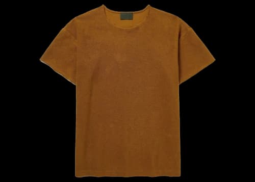 Fear of God Mr. Porter Exclusive Distressed Cotton-Terry T-shirt Brown