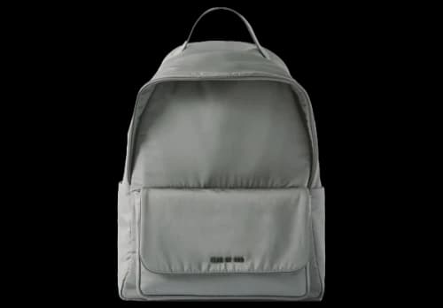Fear of God Mr. Porter Exclusive Logo-Appliquéd Leather-Trimmed Shell Backpack Gray