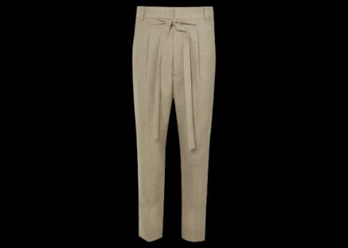Fear of God Mr. Porter Exclusive Tapered Pleated Belted Wool Trousers Beige