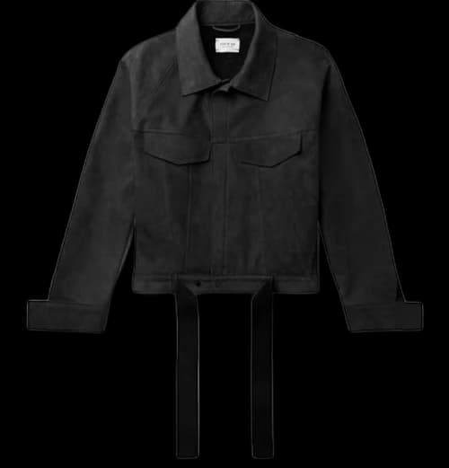 FEAR OF GOD Nubuck Trucker Jacket Black