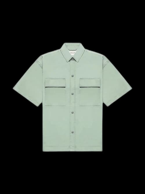 FEAR OF GOD Oversized Nylon Shirt Army Iridescent