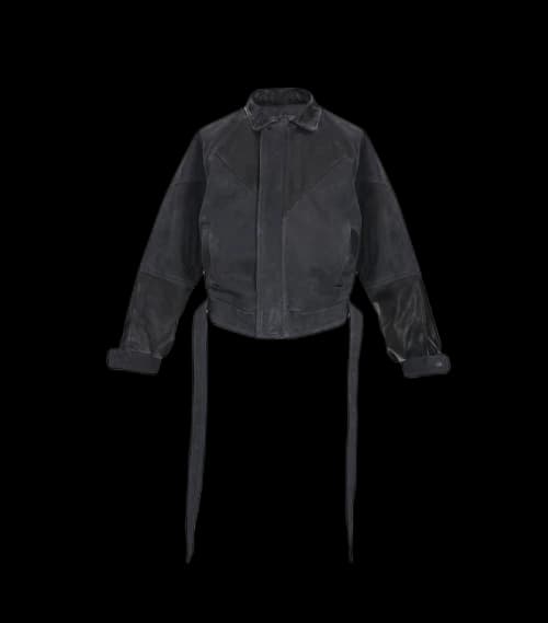 FEAR OF GOD Panelled Marbella Calf Leather Jacket Black