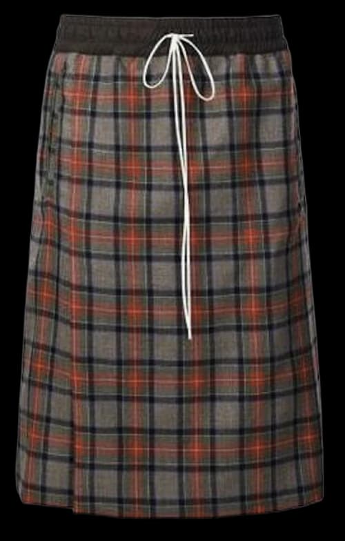 FEAR OF GOD Plaid Kilt Red