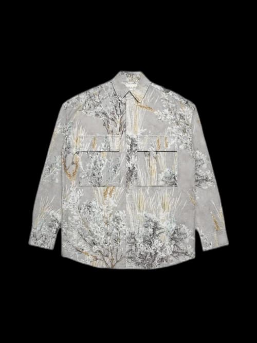 FEAR OF GOD Prairie Ghost Camo Long Sleeve Button Up Shirt Prairie Ghost Camo