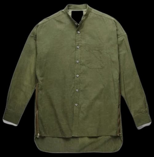 FEAR OF GOD ReadyMade Mandarin Collar Studio Shirt Military Green