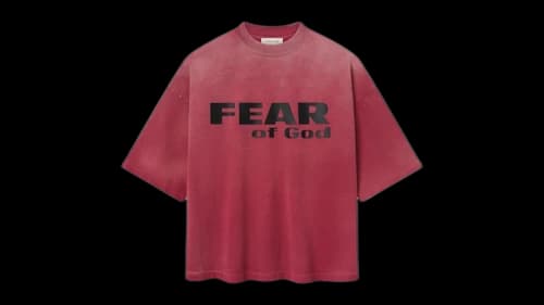 Fear of God Relaxed Fear Is Gone Tee Red/Black