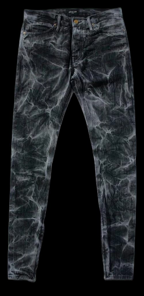 FEAR OF GOD Selvedge Denim Holy Water Denim Jeans Black