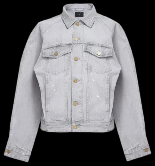 FEAR OF GOD Selvedge Denim Raglan Trucker Jacket Grey