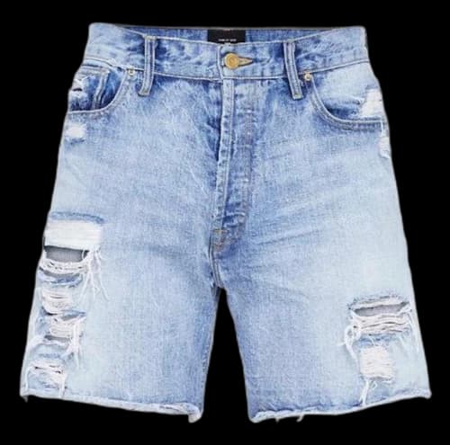 FEAR OF GOD Selvedge Denim Vintage Bleach Shorts Indigo