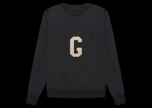 Fear of God Seventh Collection "G" Crewneck Sweatshirt Black