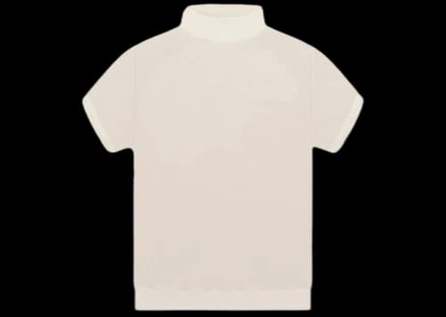 Fear of God Seventh Collection Inside Out Mock Neck Sweatshirt Concrete White