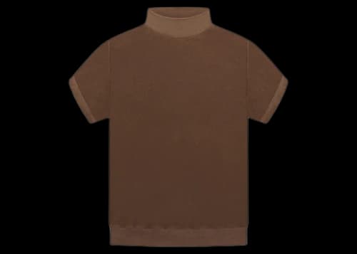 Fear of God Seventh Collection Inside Out Mock Neck Sweatshirt Mocha