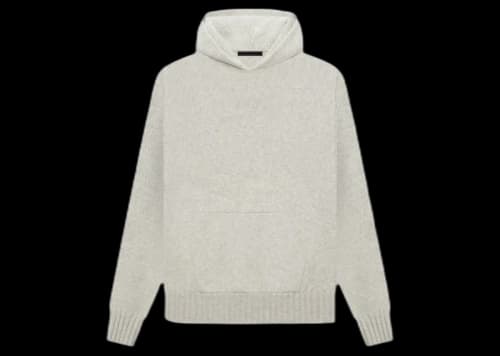 Fear of God Seventh Collection Knit Hoodie Light Heather Grey