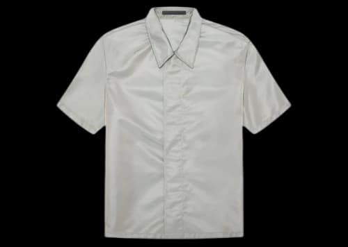 Fear of God Short Sleeve Nylon Shirt Grey Iridescent