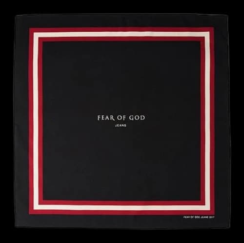 FEAR OF GOD Silk Bandana Black