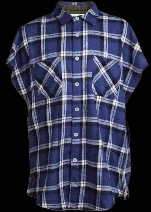 FEAR OF GOD Sleeveless Flannel Blue