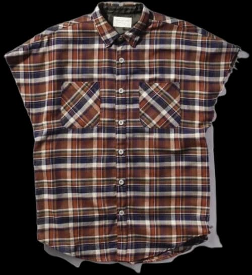 FEAR OF GOD Sleeveless Flannel Red