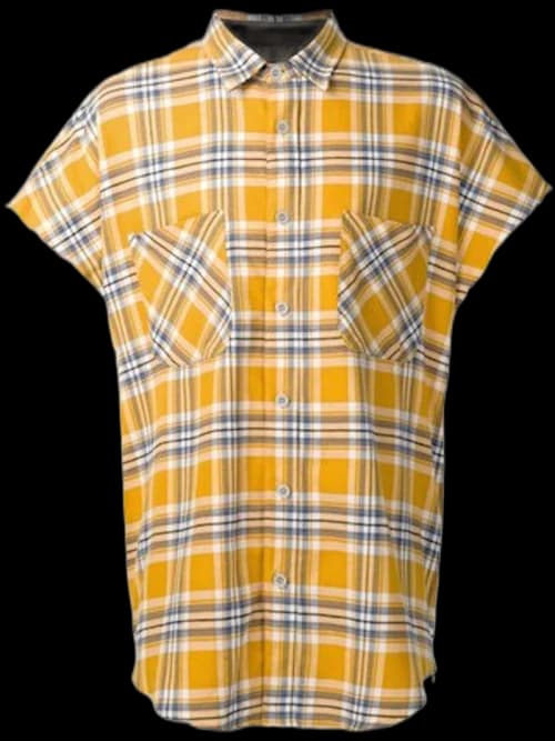 FEAR OF GOD Sleeveless Flannel Yellow