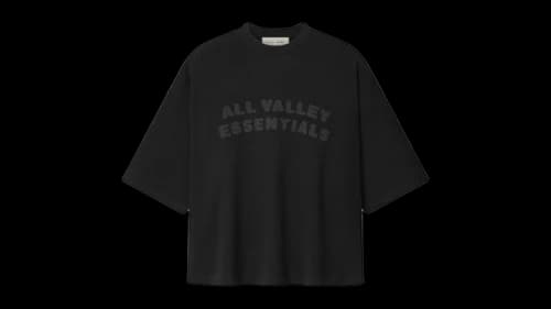 Fear of God Sport Mesh Merch Boxy Fit T-shirt Vintage Black