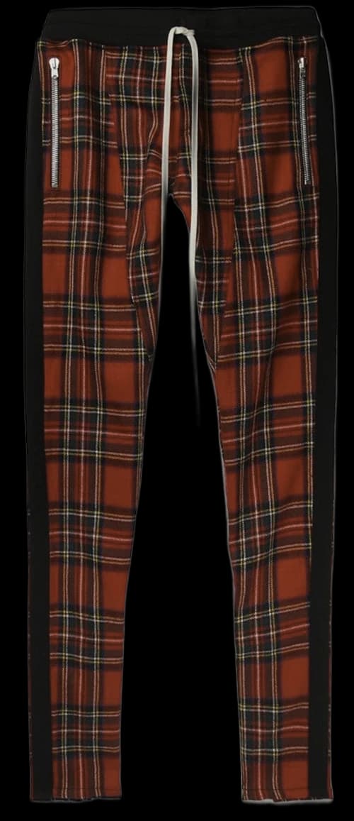 FEAR OF GOD Tartan Wool Plaid Trouser Track Pants Red Plaid