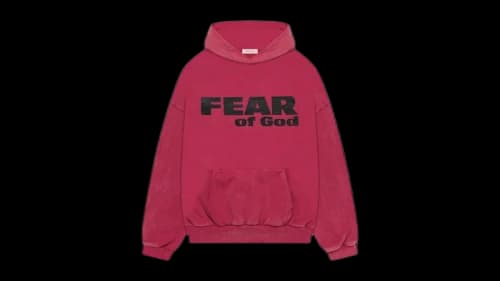 Fear of God Vintage Fear Is Gone Hoodie Red/Black