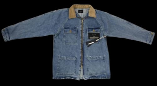 FEAR OF GOD Vintage Light Indigo Selvedge Denim Long Trucker Jacket Indigo