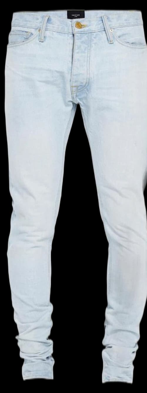 FEAR OF GOD Washed Out Indigo Selvedge Denim Jeans Indigo