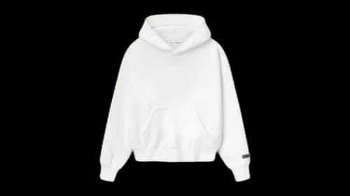 Fear of God Womens Essentials Classic Hoodie Cloud White