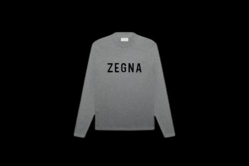 FEAR OF GOD x Ermenegildo Zegna Cotton Long Sleeve T-shirt Grey