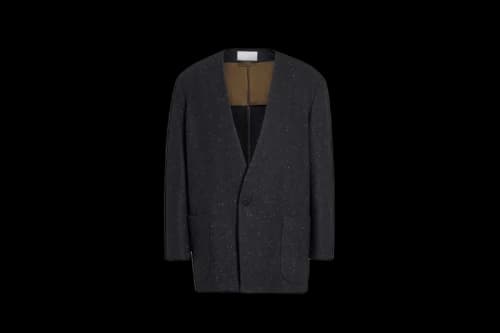 FEAR OF GOD x Ermenegildo Zegna Lapelless Wool Jacket Black