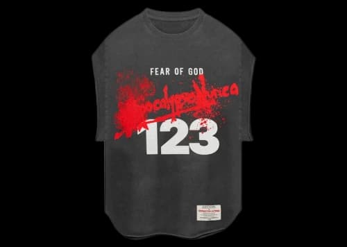 Fear of God x RRR 123 Apocalypse Nunca Cut Off Tee Vintage Black