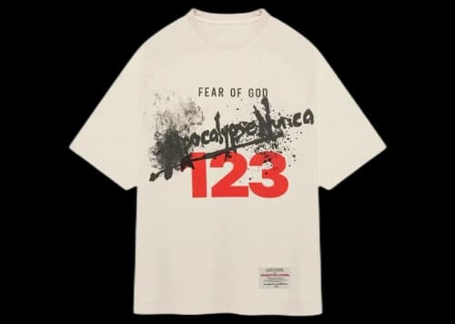 Fear of God x RRR 123 Apocalypse Nunca CVA Tee Max White