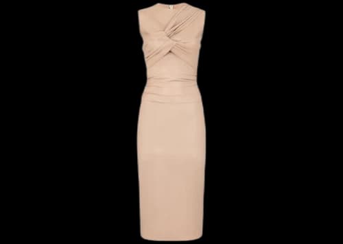 Fendi x SKIMS Leather Dress Clay
