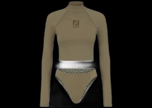 Fendi x SKIMS Long Sleeve Swim Set Illinois