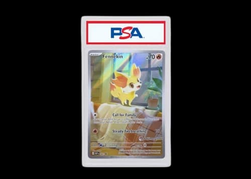 Fennekin 2026 Pokémon Mega Evolution Chaos Rising Fennekin Promo Pokemon Center Stamped (PSA or BGS Graded)