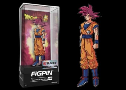 FiGPiN Dragon Ball Z Super Saiyan God Goku Target Exclusive Pin #561