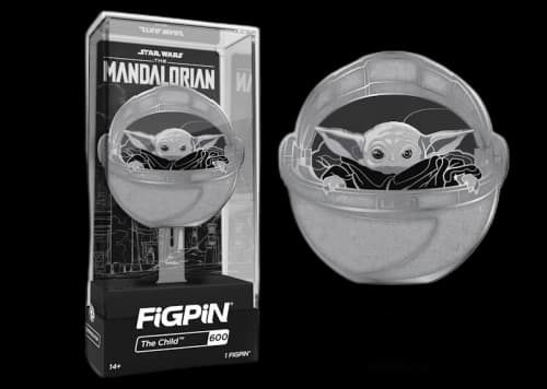 FiGPiN The Mandalorian The Child in Pod Silver Exclusive Pin #600