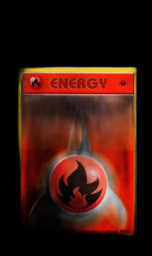 Fire Energy 1999 Pokemon TCG Base Set 1st Edition #98/102