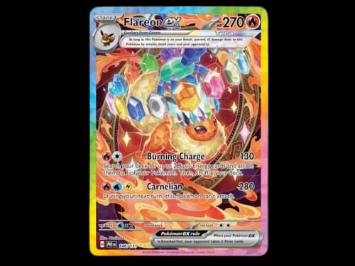 Flareon ex 2025 Pokémon Scarlet & Violet Prismatic Evolutions Special Illustration Rare 146/131 Ungraded