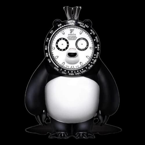 Fools Paradise Honmono Taiketsu Panda Figure (Edition of 499) Black/White