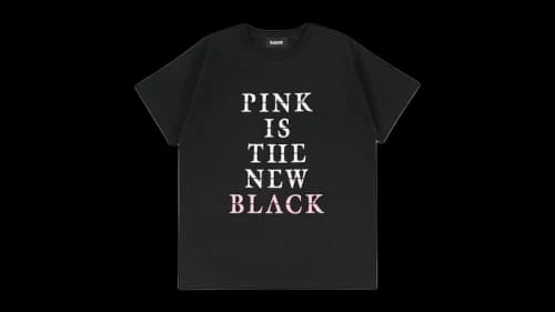 Fragment x BLACKPINK Pink Is The New Black T-shirt Black