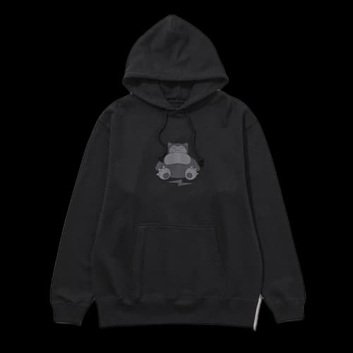 Fragment x Pokemon Snorlax Thunderbolt Project x Sequence Miyashita Park Front Print Hoodie Black