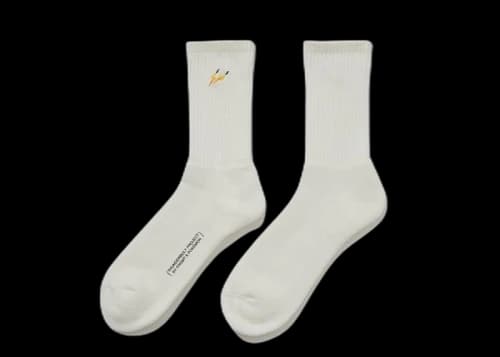Fragment x Pokemon Thunderbolt Project Pikachu Socks White
