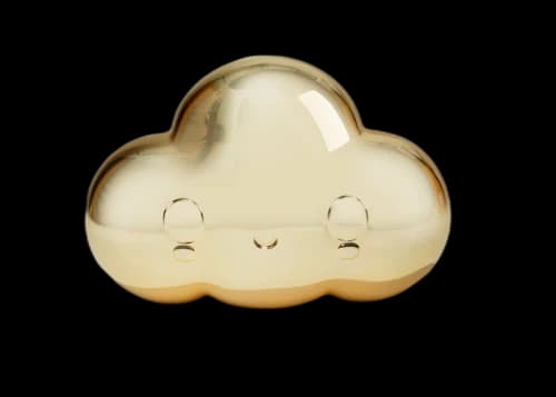 Friends With You Little Cloud Figure (Edition /500) Gold Plated