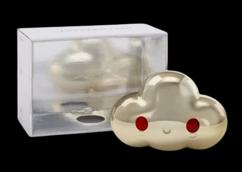 Friends With You Lucky Little Cloud Magic 8 Ball Cloud Gold Chrome