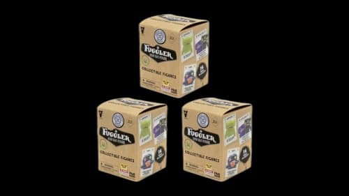 Fuggler Set of 3 Zuru Fuggler Mystery Collectible Mini Figures Limited Edition Designs 3 Blind Boxes Black