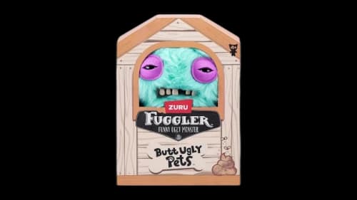 Fuggler Zuru Fuggler Butt Ugly Pets Yawper Pomeranian Blue Funny Ugly Monster 9 Inch Plush Blue