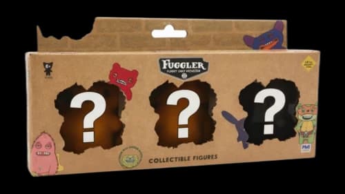 Fuggler Zuru Fuggler Collectible 2.5 Inch Figures 3 Pack Random Single Blind Box Black