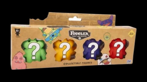 Fuggler Zuru Fuggler Collectible 2.5 Inch Figures 4 Pack Random Single Blind Box Black